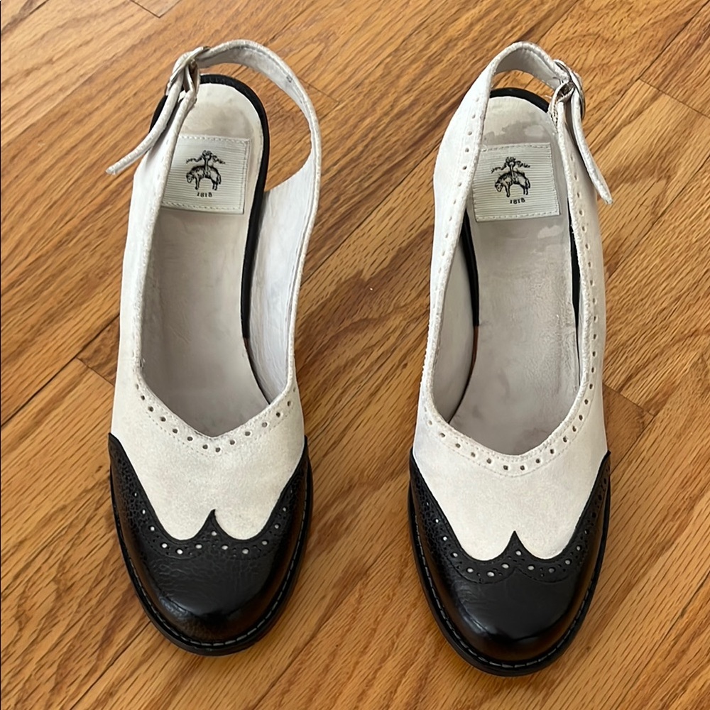 Black Fleece by Thom Browne spectator heels all leather